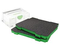 Shadow Foam Inserts for T-LOC Systainer - DIY Foam Insert Compatible with Festool, TANOS & Panasonic Systainer Modular Systems - Tool Box Organisation - Twin Pack - Green (30 mm Depth)