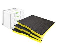 Shadow Foam Inserts - Perfect fit for Sortainer SYS4 TL-SORT/3 [Yellow 30mm Triple Pack] Foam Inserts for Festool, Panasonic & Tanos Modular Toolbox | Tool Storage & Organisation