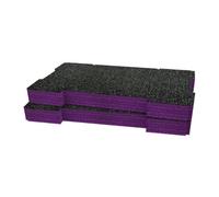 Shadow Foam Jcb Site System 2 Tool Cart Foam Inserts (Purple 50mm)