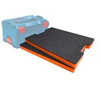 Shadow Foam L-Boxx Inserts - Perfect Fit for Bosch 102-374 [Orange 30mm Twin Pack] | Ideal for Power Tools, Tool Organisation and Storage in Sortimo Modular Toolbox