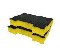 Shadow Foam Magnusson Clikstor Half Lid Organiser Foam Inserts (Yellow 50mm)