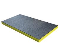 Shadow Foam Medium Sheet - 1000mm x 500mm | Cut and Peel Foam for Toolbox Organisation, Flight Cases, DIY & Tool Storage Systems (50mm, Yellow)
