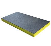 Shadow Foam Medium Sheet - 1000mm x 500mm | Cut and Peel Foam for Toolbox Organisation, Flight Cases, DIY & Tool Storage Systems (70mm, Yellow)