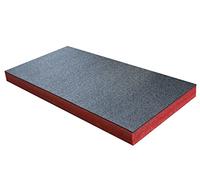 Shadow Foam Medium Sheet - 1000mm x 500mm | Cut and Peel Foam for Toolbox Organisation, Flight Cases, DIY & Tool Storage Systems (70mm, Red)