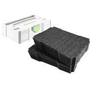 Shadow Foam MINI Systainer Inserts - For Festool Mini T-LOC 1 & 3 Systainers [Black 50mm Twin Pack] Easy Peel Foam Inserts for Festool, Panasonic & TANOS | Power Tool Storage & Toolbox Organisation