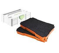 Shadow Foam MINI Systainer Inserts - For Festool Mini T-LOC 1 & 3 Systainers [Orange 30mm Twin Pack] Easy Peel Foam Inserts for Festool, Panasonic & TANOS | Power Tool Storage & Toolbox Organisation