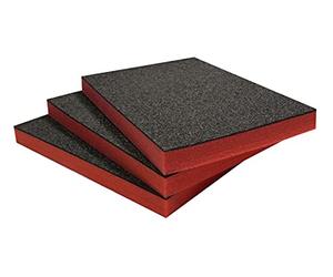 Shadow Foam Multi-Packs - Pack of 3: 600mm x 420mm x 50mm | Cut and Peel Foam for Tool Boxes, Tool Chests, Flight Cases & Tool Storage | Lean, 5S, Kaizen & Storage Boxes (50mm, Red)