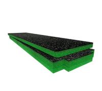 Shadow Foam Nuprol Large Hard Case Foam Inserts Main Body Cut And Peel Foam - Green