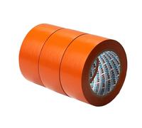 Shadow Foam PVC Floor Marking Tape | Premium Vinyl Safety Marking Tape| For Warehouses, Industry, Shops | 33M Single Roll (Orange, Three Pack 50mm)