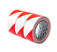 Shadow Foam PVC Floor Marking Tape | Premium Vinyl Safety Marking Tape| For Warehouses, Industry, Shops | 33M Single Roll (Red/White, Three Pack 50mm)
