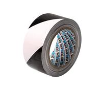 Shadow Foam PVC Floor Marking Tape | Premium Vinyl Safety Marking Tape| For Warehouses, Industry, Shops | 33M Single Roll (Black/White, Single 50mm)