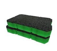 Shadow Foam Ryobi Link Compact Small Parts Organiser Foam Inserts (Green 50mm)
