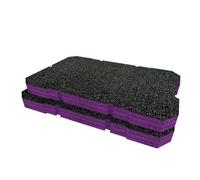 Shadow Foam Ryobi Link Compact Small Parts Organiser Foam Inserts (Purple 30mm)