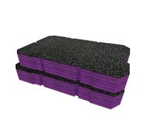 Shadow Foam Ryobi Link Compact Small Parts Organiser Foam Inserts (Purple 50mm)
