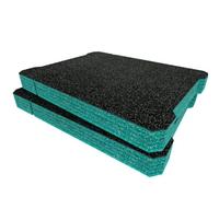 Shadow Foam Ryobi Link Small Parts Organiser Foam Inserts (Teal 50mm)