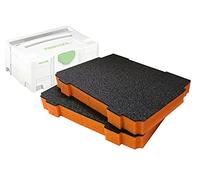 Shadow Foam T-LOC Systainer Foam Inserts [Orange 50mm Twin Pack] Perfect fit Foam Inserts for Festool, TANOS & Panasonic Systainer Modular Systems | Power Tool Storage & Toolbox Organiser