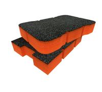 Shadow Foam Toughbuilt Stacktech Compact Tool Box Foam Inserts (Orange 50mm)