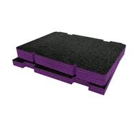 Shadow Foam Toughbuilt Stacktech Large Tool Box Foam Inserts (Purple 50mm)