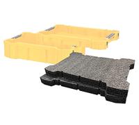 Shadow Foam ToughSystem 2.0 Tool Tray Inserts [Twin Pack] for DeWalt Toolboxes | Tool Organisation (30mm, Black)