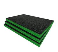 Shadow Foam Trend Protransit Modular Storage 3-Drawer Set Foam Inserts (Green 30mm)