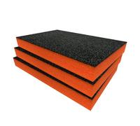 Shadow Foam Trend Protransit Modular Storage 3-Drawer Set Foam Inserts (Orange 50mm)