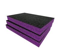 Shadow Foam Trend Protransit Modular Storage 3-Drawer Set Foam Inserts (Purple 50mm)