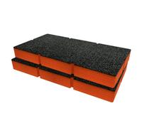 Shadow Foam Trend Tool Tote/organiser 100 Foam Inserts Cut And Peel Foam (Orange 50mm)