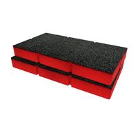 Shadow Foam Trend Tool Tote/organiser 100 Foam Inserts Cut And Peel Foam (Red 50mm)