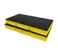 Shadow Foam Trend Tool Tote/organiser 100 Foam Inserts Cut And Peel Foam (Yellow 50mm)