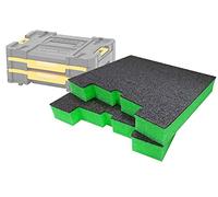 Shadow Foam TSTAK/ProStack Drawers Inserts - [Green 50mm Twin Pack] Perfect fit for DeWalt TSTAK Drawers & Stanley Prostack Drawers | Fantastic for Hand Tools, Power Tools & Tool Storage