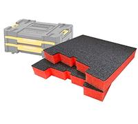 Shadow Foam TSTAK/ProStack Drawers Inserts - Red 50mm Twin Pack - Perfect Fit For DeWalt TSTAK And Stanley ProStack - Ideal For Hand Tools, Power Tools And Tool Storage