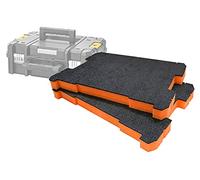 Shadow Foam TSTAK/ProStack Foam Inserts [30mm Orange Twin Pack] Easy Peel Foam Inserts for DeWalt TSTAK & Stanley ProStack Boxes