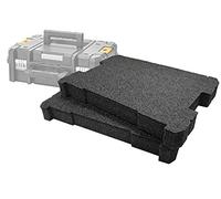 Shadow Foam TSTAK/ProStack Foam Inserts [50mm Black Twin Pack] Easy Peel Foam Inserts for DeWalt TSTAK & Stanley ProStack Boxes