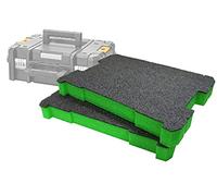 Shadow Foam TSTAK/ProStack Foam Inserts [50mm Green Twin Pack] Easy Peel Foam Inserts for DeWalt TSTAK & Stanley ProStack Boxes