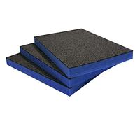 Shadow Foam Value Pack 3pcs - Foam Inserts for Tool Box Organisation - 600mm x 420mm - DIY Cut & Peel Sheets for Toolboxes, Tool Chests & Flight Cases - Lean, 5S (Blue, 50mm Depth)