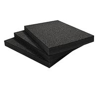 Shadow Foam Value Pack 3pcs - Foam Inserts for Tool Box Organisation - 600mm x 420mm - DIY Cut & Peel Sheets for Toolboxes, Tool Chests & Flight Cases - Lean, 5S (Black, 50mm Depth)
