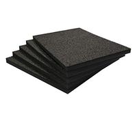 Shadow Foam Value Pack 5pcs - Foam Inserts for Tool Box Organisation - 600mm x 420mm - DIY Cut & Peel Sheets for Toolboxes, Tool Chests & Flight Cases - Lean, 5S (Black, 30mm Depth)