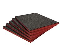 Shadow Foam Value Pack 5pcs - Foam Inserts for Tool Box Organisation - 600mm x 420mm - DIY Cut & Peel Sheets for Toolboxes, Tool Chests & Flight Cases - Lean, 5S (Red, 30mm Depth)