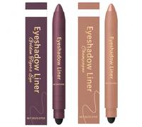 Shadow Liner 2 in 1 Eyeliner & Eyeshadow Pencil Set,Waterproof & Smu/dge-Proof Longwear,Met/allic Glitter Eyeshadows Pencil Crayon,Flattering Shades for All Eye Shapes,Smooth and Easy to Color