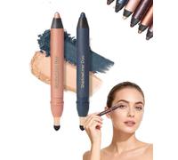 Shadow Liner 2-in-1 Eyeliner & Eyeshadow, Shadow Liner Duo with Smudge Brush, All-Day Wear, Waterproof & Smudge-Proof, Easy to Apply for Smoky Eyes, Eyeliner + Eyeshadow (Seduce+ Envy)