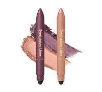 Shadow Liner 2-in-1 Eyeliner Eyeshadow,Waterproof Eyeliner Plum Shades Eyeshadow Stick,2pcs High Pigment Multichrome Eye liner Eye Shadow Stick,Natural Eye Makeup Easy Glide Smudge Proof Formula