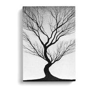 Shadow Of A Tree No.2 Canvas Print | Gallery Wrapped 30mm Frame Wall Art | 30x20 inches | Ready to Hang | Modern Landscape Picture | Living Room Bedroom Lounge Office