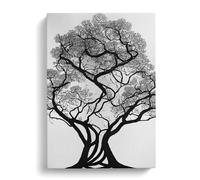 Shadow Of A Tree No.3 Canvas Print | Gallery Wrapped 30mm Frame Wall Art | 30x20 inches | Ready to Hang | Modern Landscape Picture | Living Room Bedroom Lounge Office