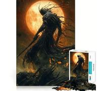Shadow of The Blood Moon Jigsaw Puzzles 1000 Piece for Teenagers Enhance Memory Leisure Time Solid Cut Santa Wish Item 38x26cm