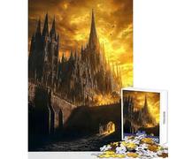 Shadow of The Cathedral Hard Jigsaw Puzzle for Adults 1000 Pieces Improve Attention Span And Focus Peaceful Relaxing Leisure Fun (38x52cm)