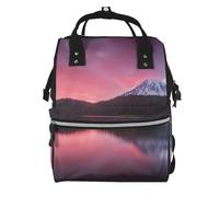Shadow on The Lake Prints Changing Bag Backpack Baby Diaper Bags for Mom Dad, Waterproof Nappy Rucksack Multifunctional Travel Bag