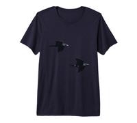 Shadow Pair Ravens in Silent Flight Premium T-Shirt