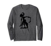 Shadow Play: The Artful Silhouettes of Indonesian Wayang Long Sleeve T-Shirt