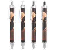 Shadow Rider-Death Retractable Ballpoint Pen Black Ink Ball Point Pen Work Pens 4 PCS