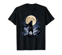 Shadow Samurai Under The Full Moon Warrior T-Shirt